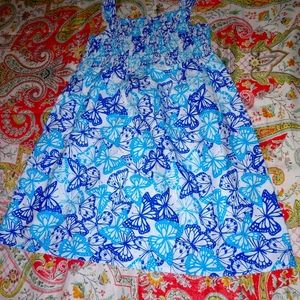 dresses,Faded Glory  sundress blue butterflies, 4T